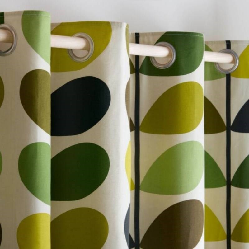 Multi Stem Eyelet Curtains in fern