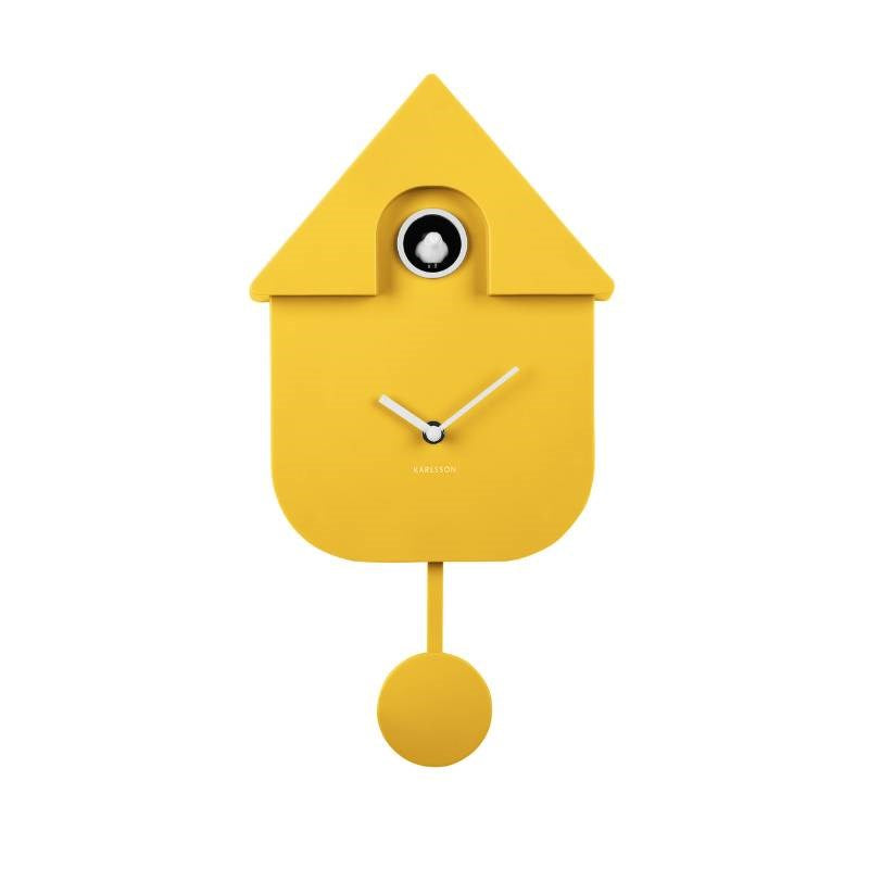 Modern Cuckoo Clock - bright yellow