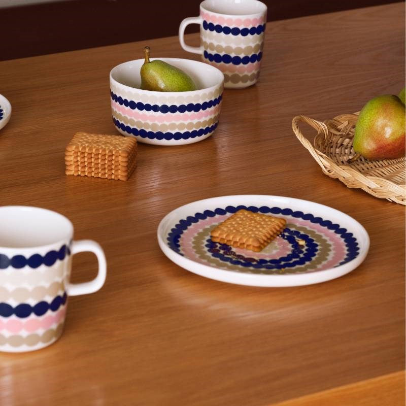 Siirtolapuutarha Plate 20cm in pink, multi