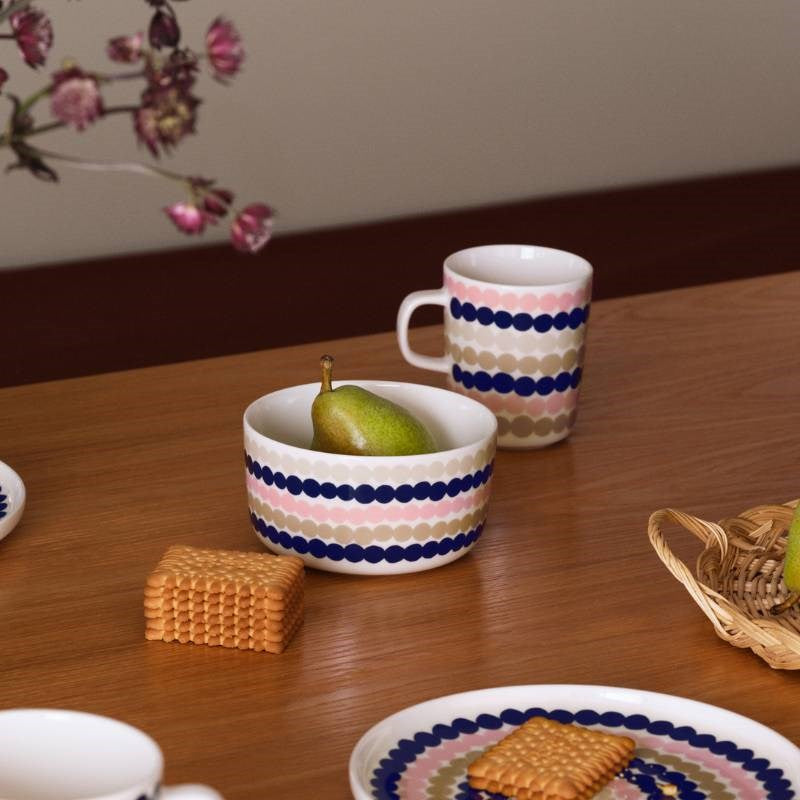 Siirtolapuutarha Bowl 500ml in pink, multi