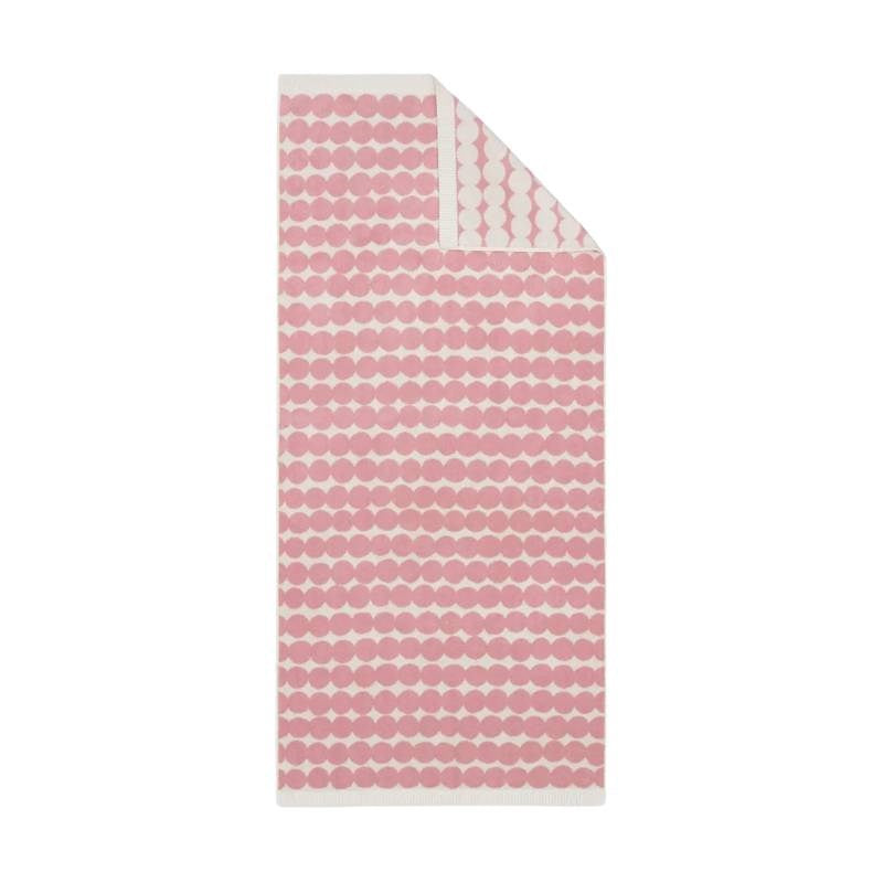 Rasymatto Bath Towel 70x150cm in pink, off white