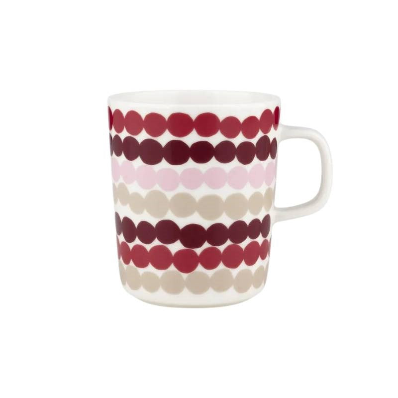 Rasymatto Mug 250ml in dark red, multi