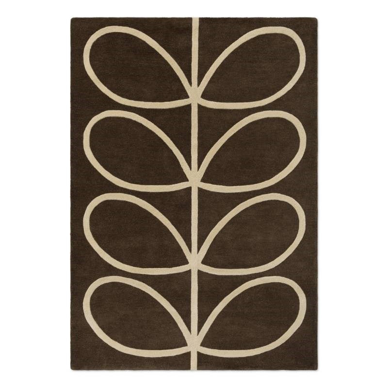 Giant Linear Stem Rug in walnut