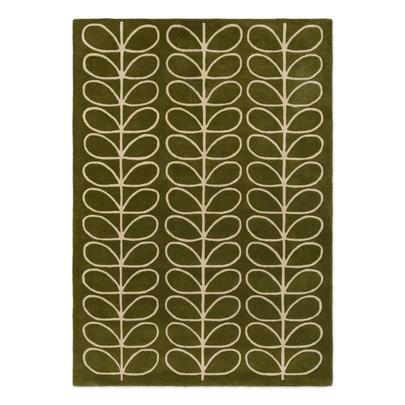 Linear Stem Rug in olive