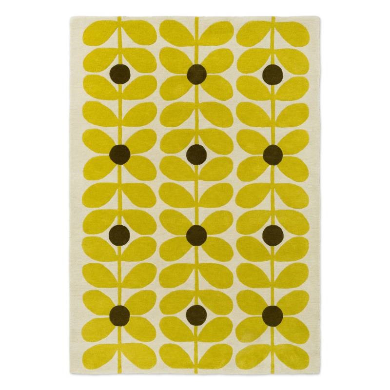 Sixties Stem Rug in  yellow