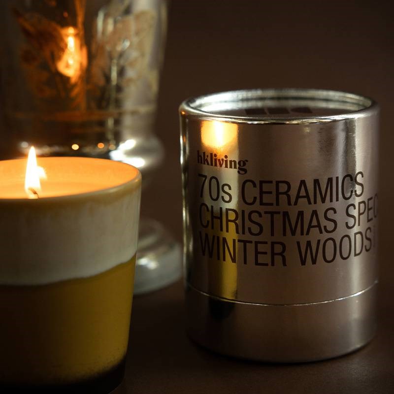 70's Ceramics Winter Woods Scented Candle and Coffee Mug