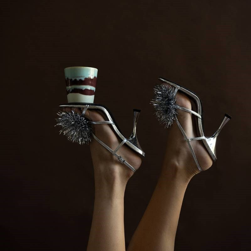 70's Ceramics Frosted Leaves Scented Candle and Coffee Mug