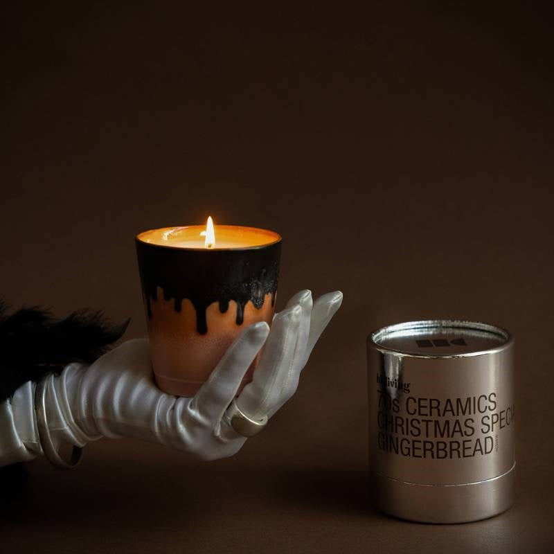70's Ceramics Gingerbread Scented Candle and Coffee Mug