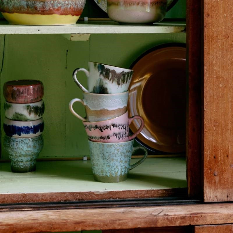 70's Ceramics Cappuccino Mug 330ml set of 4 in dada