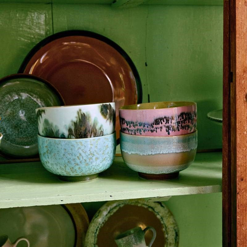 70's Ceramics Noodle Bowl set of 4 in dada