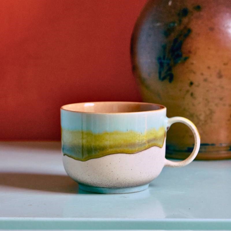 70's Ceramics Tea Cup 425ml in glint
