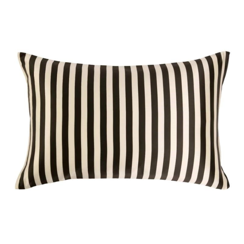 Silk Pillowcase in vanilla bean stripes