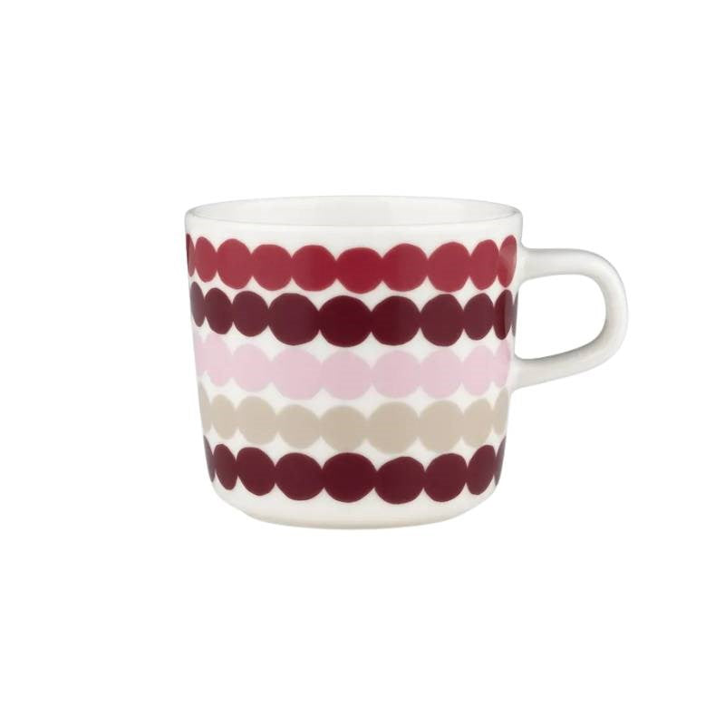 Rasymatto Mug 200ml in dark red, multi