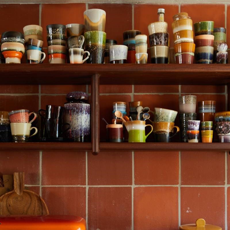 70's Ceramics Egg Cups, set of 4 in granite