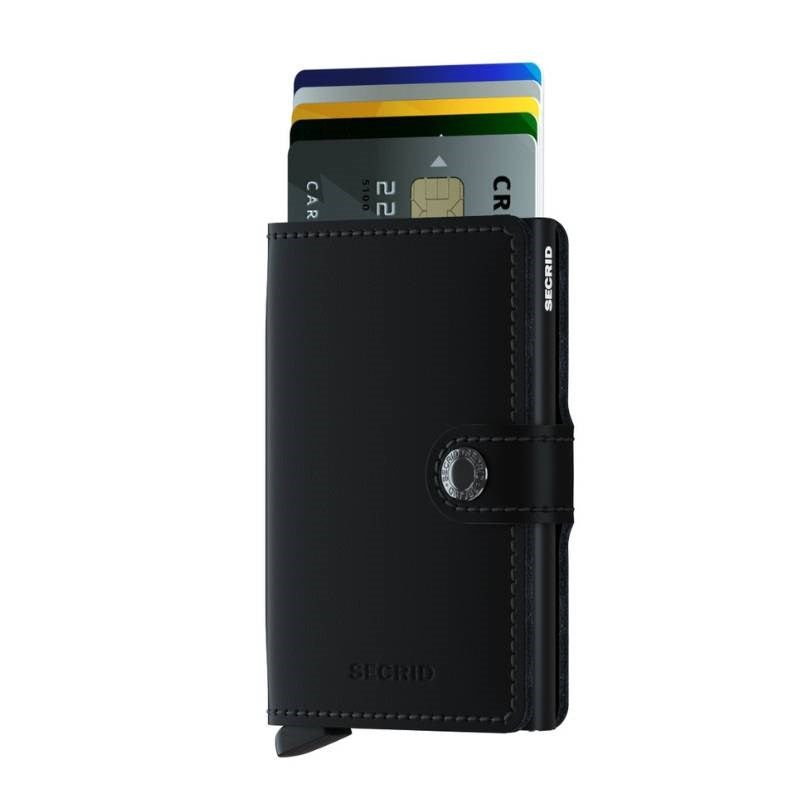 Secrid Miniwallet, matte, in black