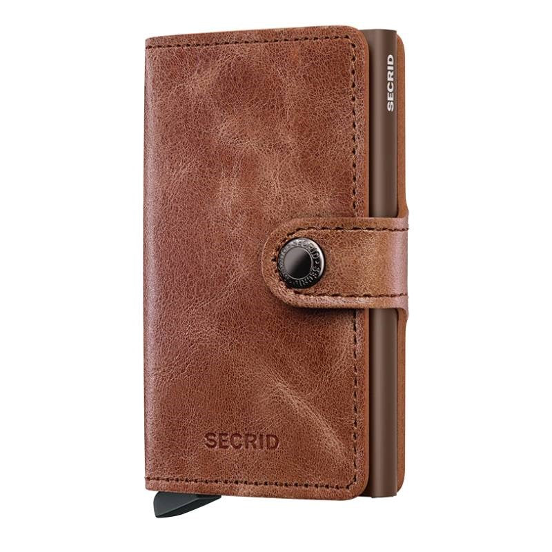 Secrid Miniwallet , vintage, in cognac brown