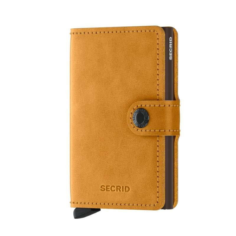 Secrid Miniwallet, vintage, in ochre
