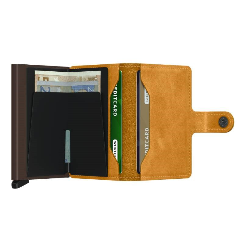 Secrid Miniwallet, vintage, in ochre