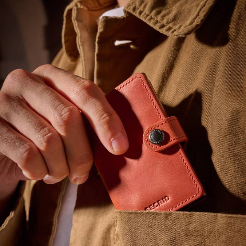 Secrid Miniwallet, vintage, in orange