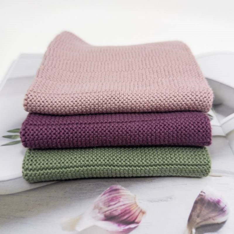 Primrose Organic Knitted Dishcloths - set of 3