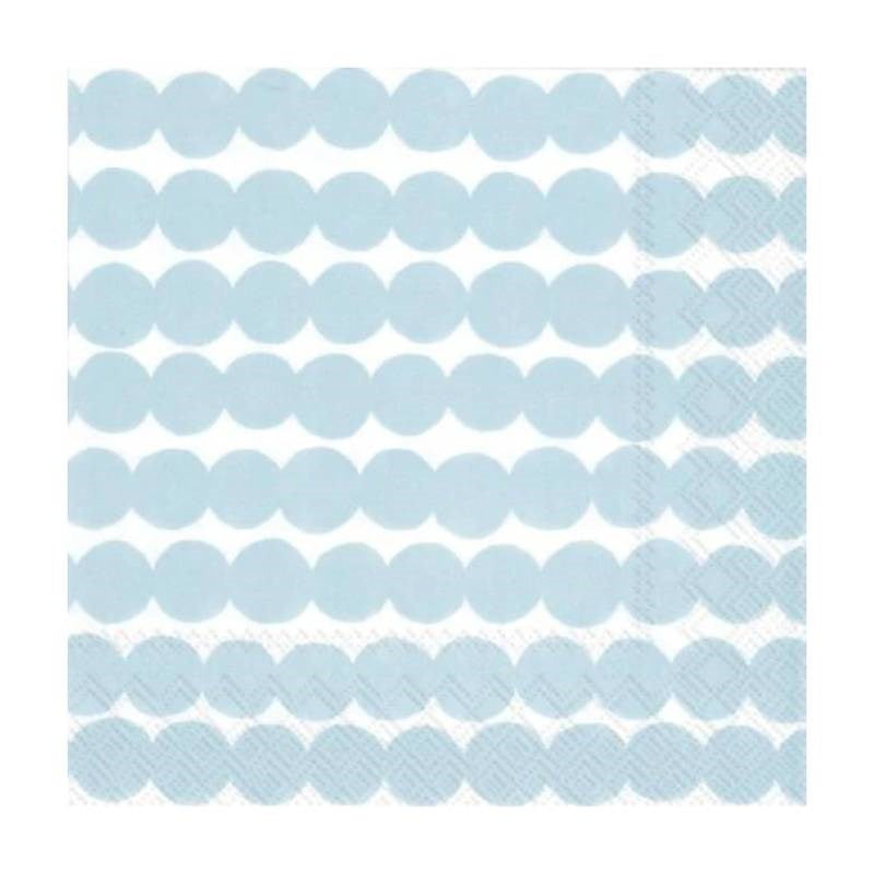 Serviettes in Rasymatto, light blue