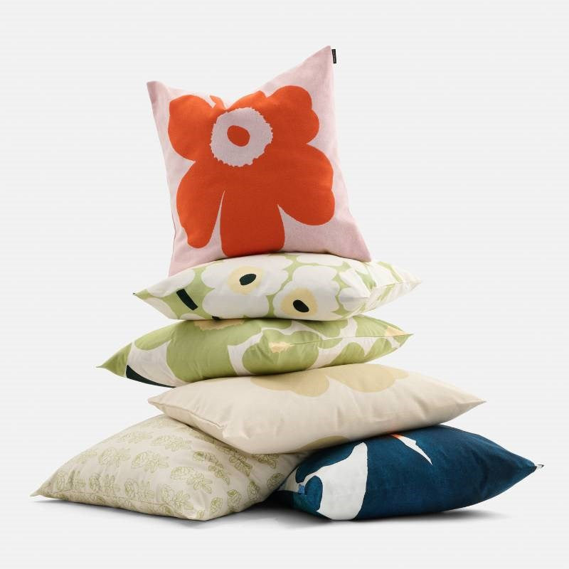 Unikko Cushion Cushion Cover 50cm in pink, orange red