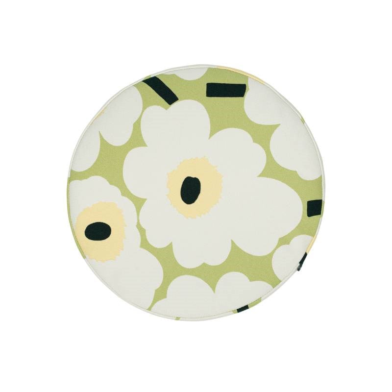 Pieni Unikko Seat Cushion 35 cm in pear, off white, melon