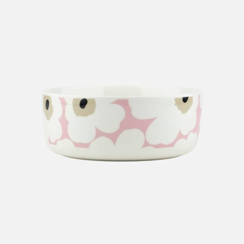 Unikko Bowl 1.5l in off white, pink, sand, charcoal