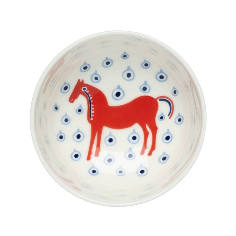 Musta Tamma Bowl 300ml in off white, orange red, light blue