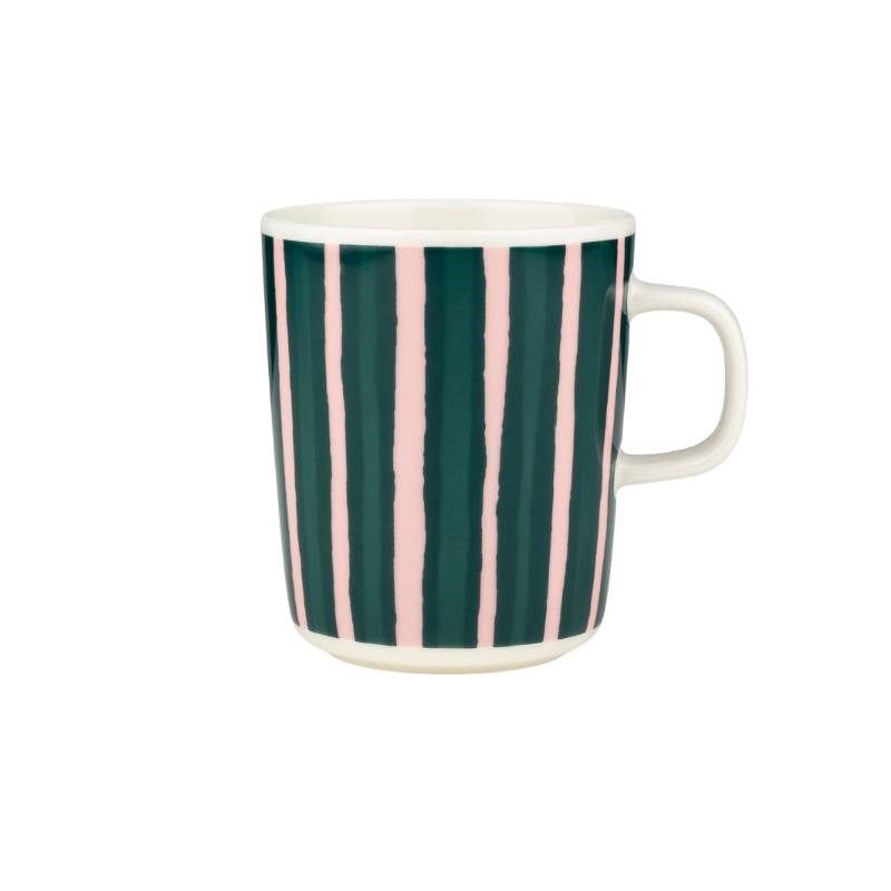 Piccolo Mug 250ml in white, pink, dark green