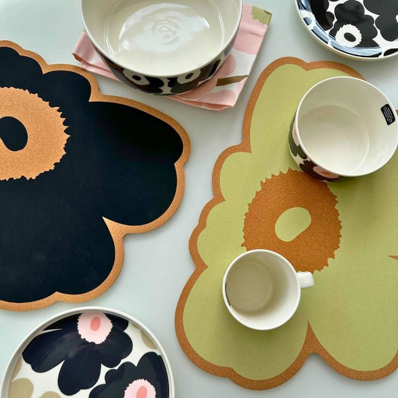 Unikko Cork Place Mat 45x60cm in cork, pear