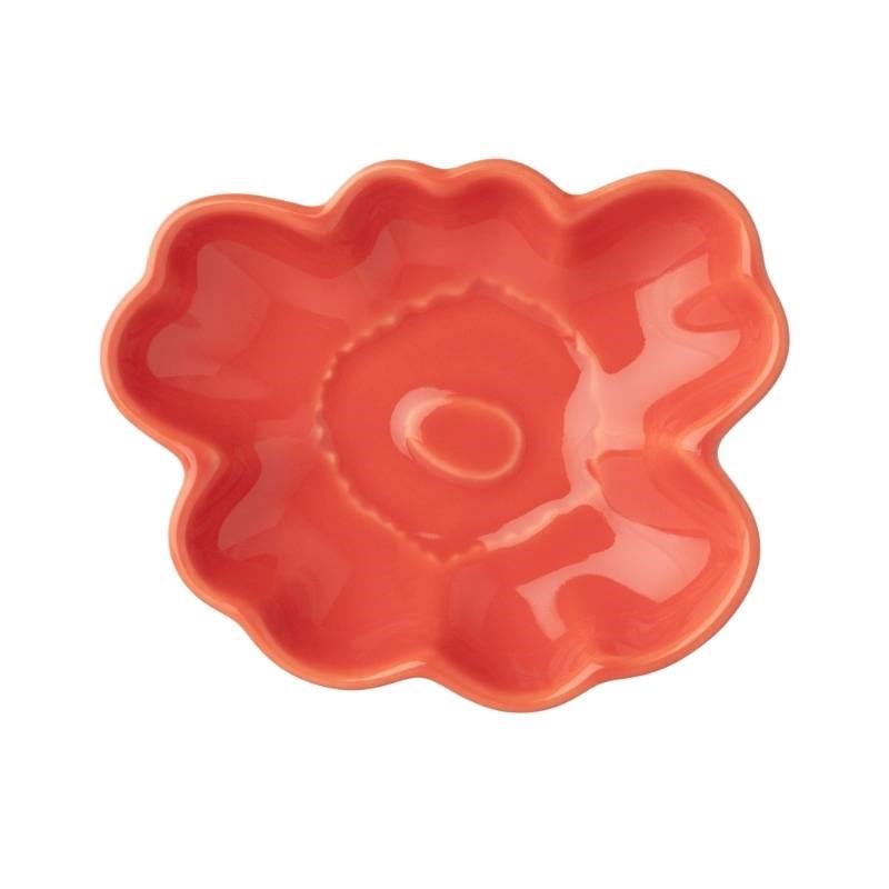 Unikko Small Plate 9.5cm in orange red