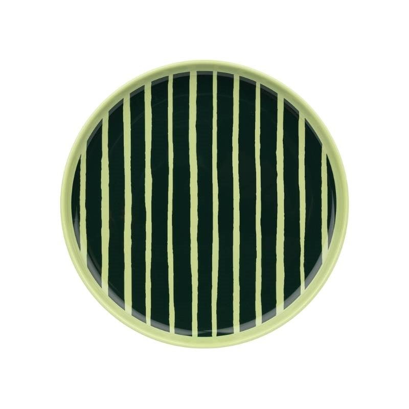 Piccolo Plate 20cm in pear, dark green