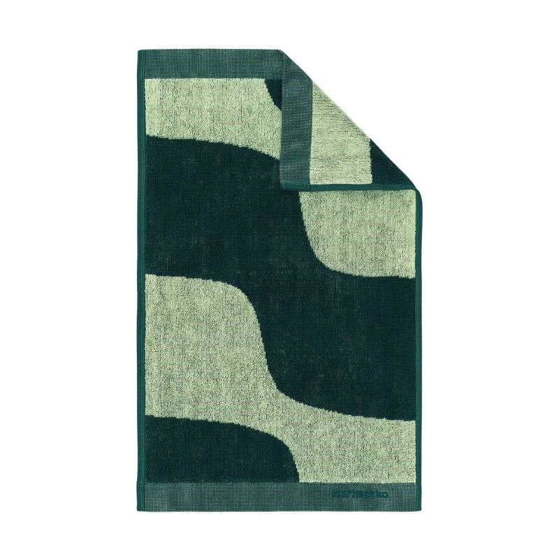 Taifuuni Guest Towel 30x50cm in pear, dark green