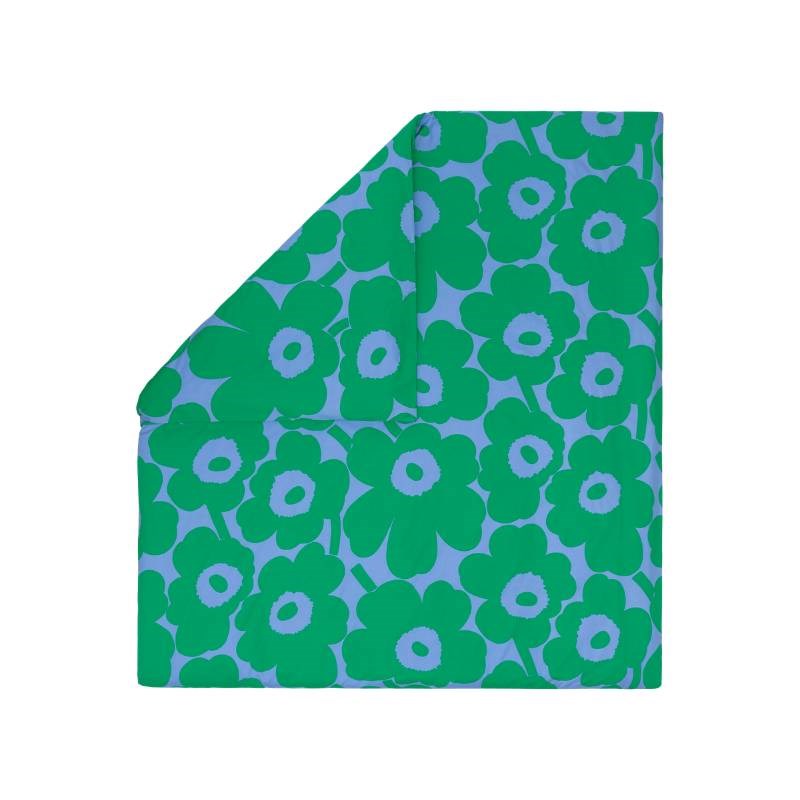 Unikko Duvet Cover  in light blue, green