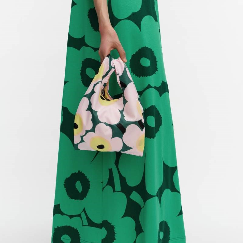 Mini Smartbag Unikko Bag in green, light pink, yellow