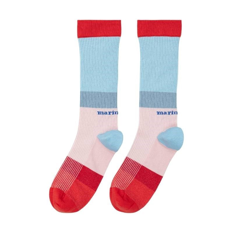 Fakta Hennika Socks in blue, pink, red