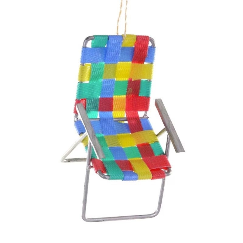 Retro Lawn Chair Christmas Decoration