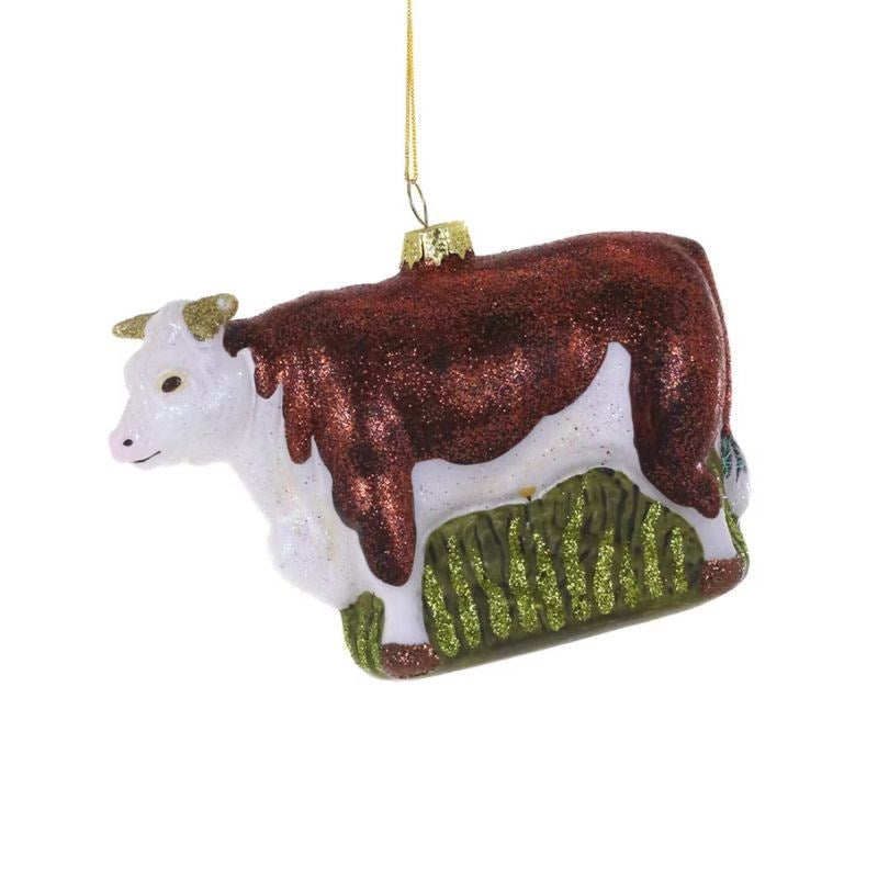 Folk Art Bull Christmas Decoration