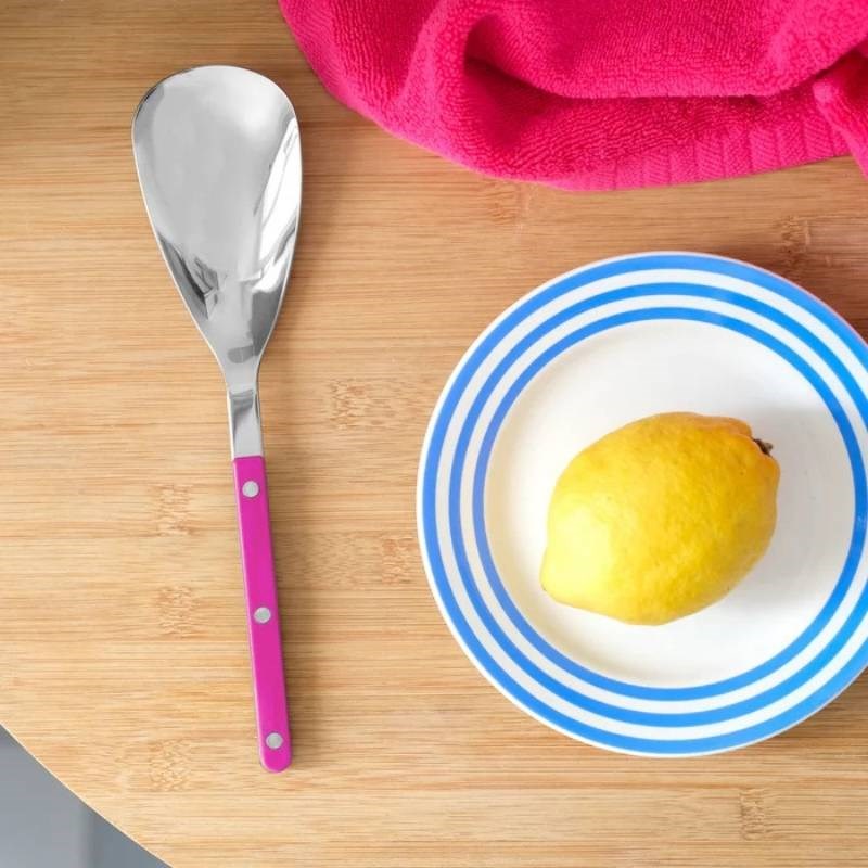 Bistrot Solid Rice Spoon in raspberry