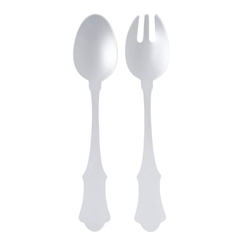 Honorine Two Piece Salad Set in white