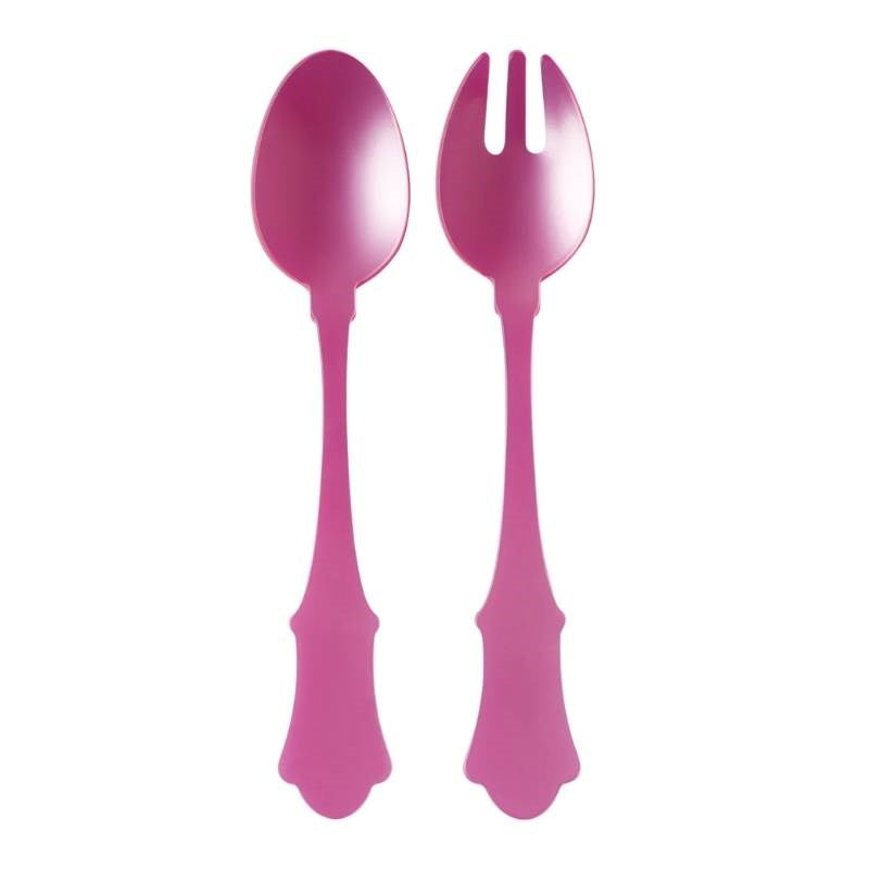 Honorine Two Piece Salad Set in pink