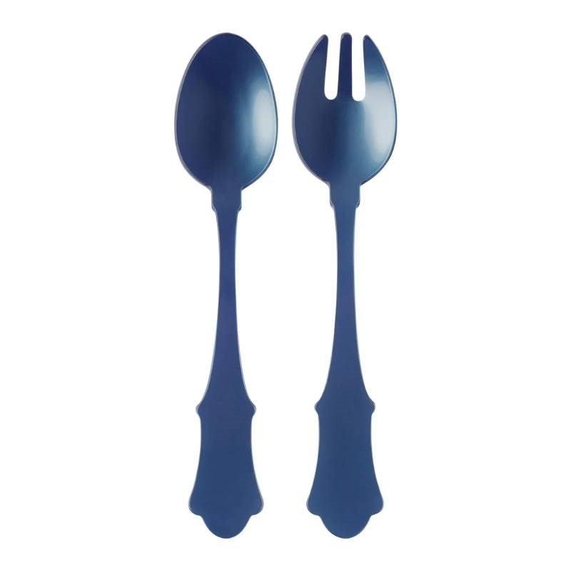 Honorine Two Piece Salad Set in steel blue