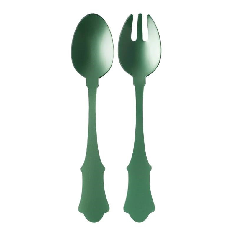Honorine Two Piece Salad Set in garden green