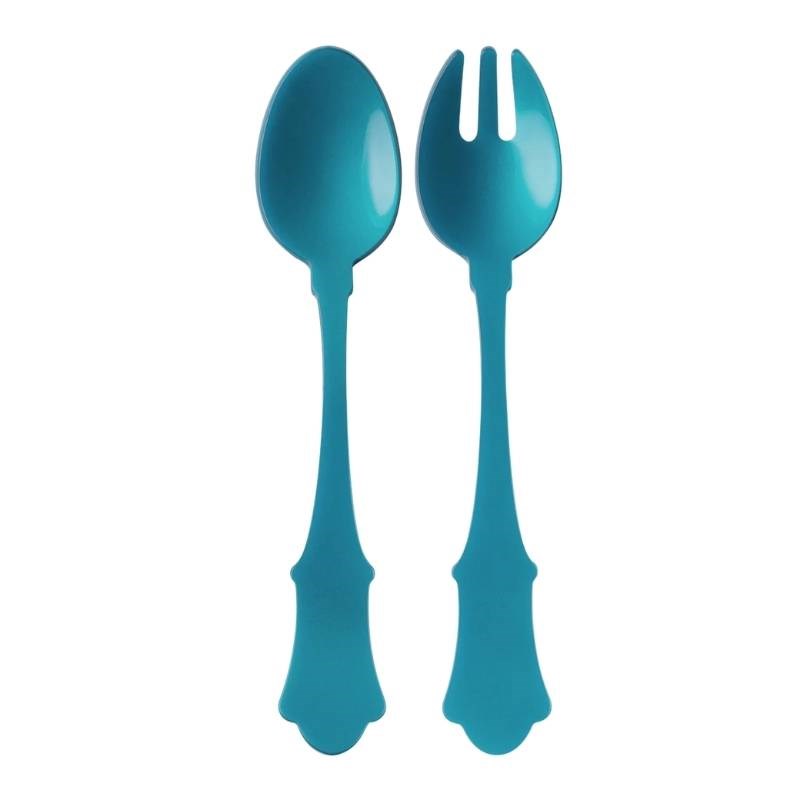 Honorine Two Piece Salad Set in turquoise