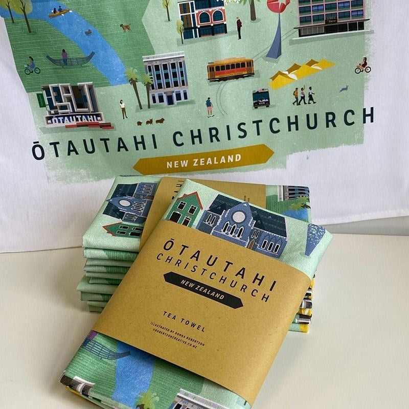 Ōtautahi Christchurch Tea Towel