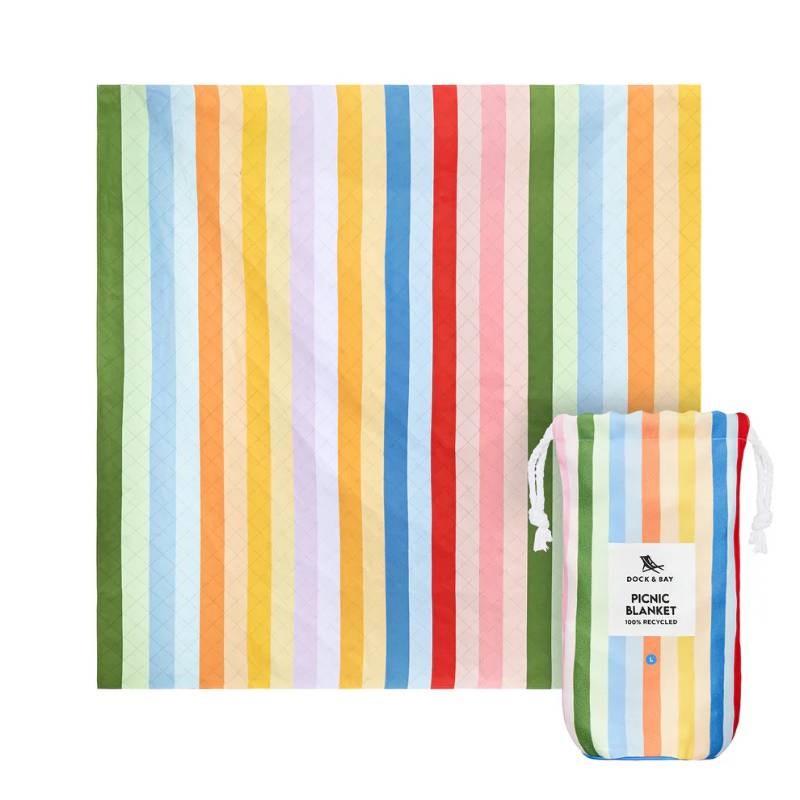 Beach Blanket, extra large, in candy stripes
