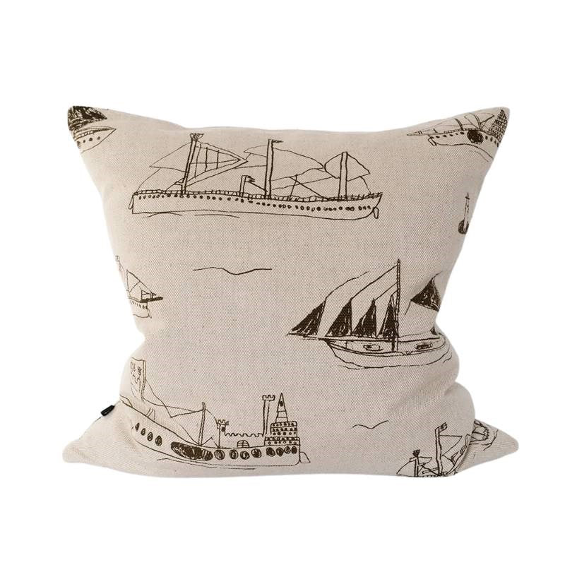 Ohoy Cushion Cover 48cm in nature, brown