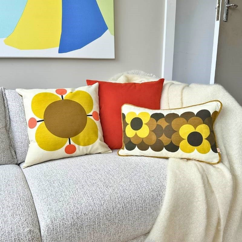 Retro Flower in dune 3 Cushion Bundle