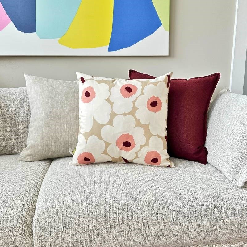 Pieni Unikko in rosa 3 Cushion Bundle